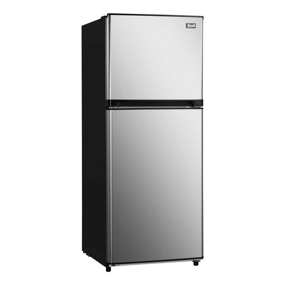 Avanti 10 cu. ft. Freestanding Top Freezer Refrigerator in Stainless ...